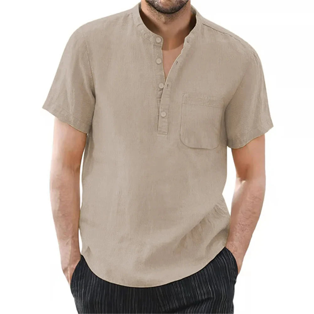 Linen Short Sleeve Men's Shirt UK – Smart Casual & Holiday & Resort Wear