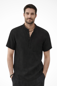 Linen Short Sleeve Men's Shirt UK – Smart Casual & Holiday & Resort Wear