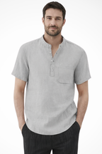 Linen Short Sleeve Men's Shirt UK – Smart Casual & Holiday & Resort Wear