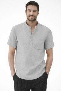 Linen Short Sleeve Men's Shirt UK – Smart Casual & Holiday & Resort Wear