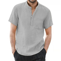 Linen Short Sleeve Men's Shirt UK – Smart Casual & Holiday & Resort Wear