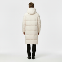 Men's Long Puffer Coat - Insulated Winter Parka Jacket for Cold Weather Protection