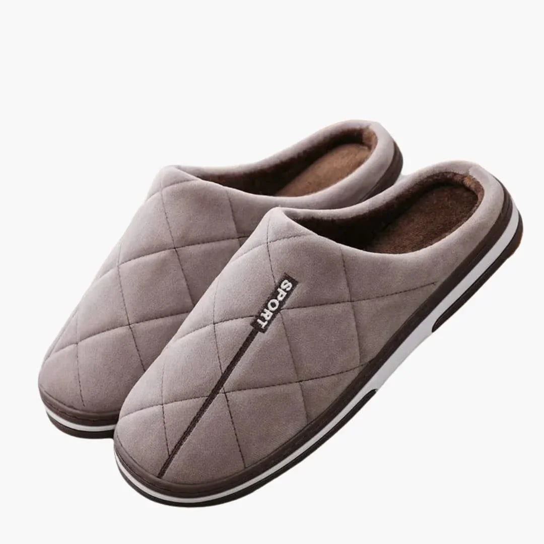 Men's Padded Closed-Toe Slippers – Comfort at Home, Relaxation After Work