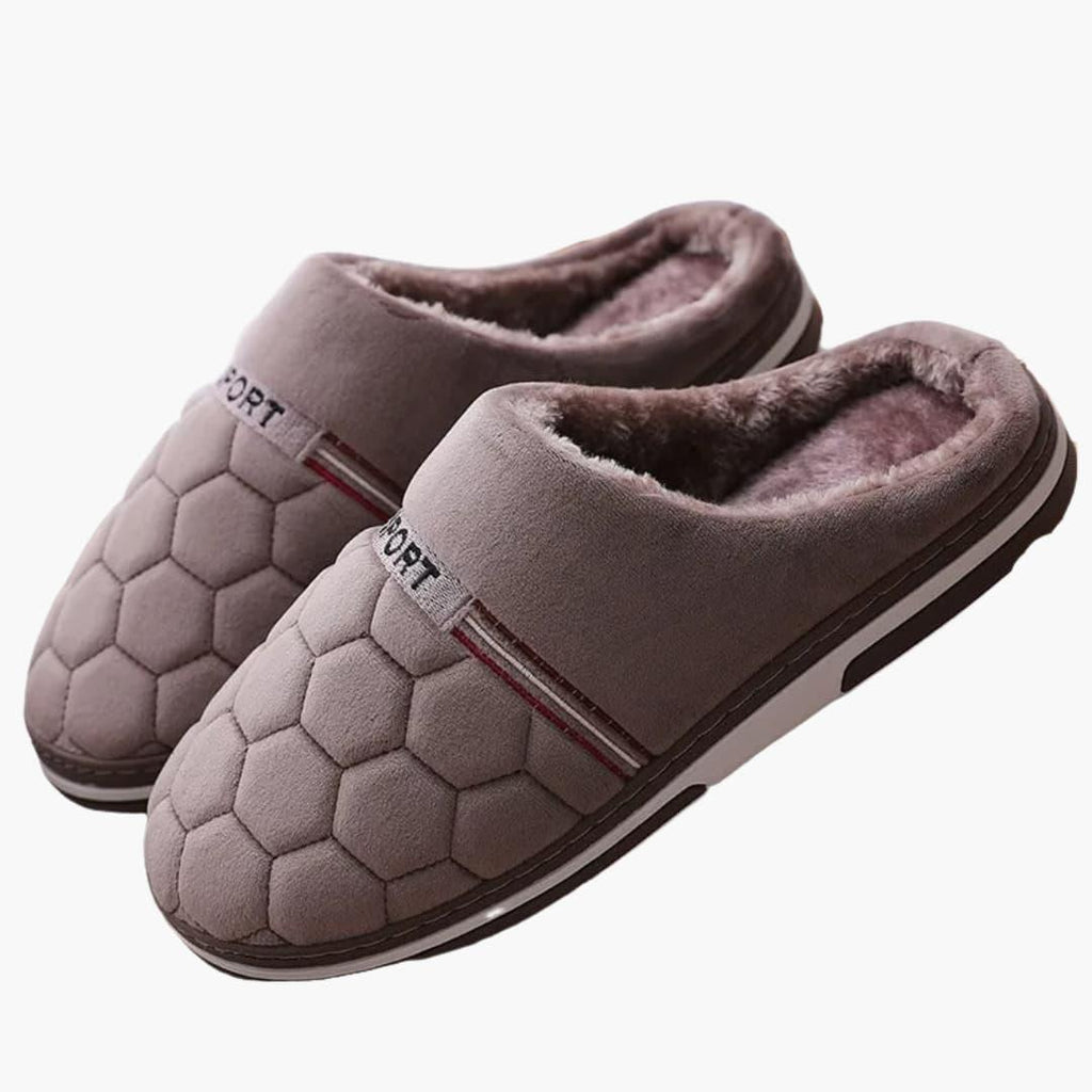 Men's Padded Closed-Toe Slippers – Comfort at Home, Relaxation After Work