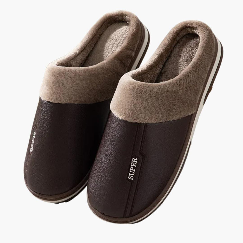 Men's Padded Closed-Toe Slippers – Comfort at Home, Relaxation After Work