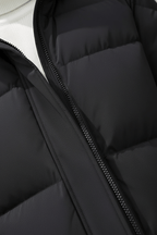 Men's Quilted Hooded Puffer Coat - Relaxed Fit, Warm Insulation for Casual Wear