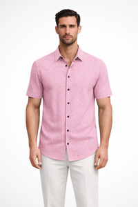 Cotton Short Sleeve Men's Shirt UK – Smart Casual & Holiday & Resort Wear