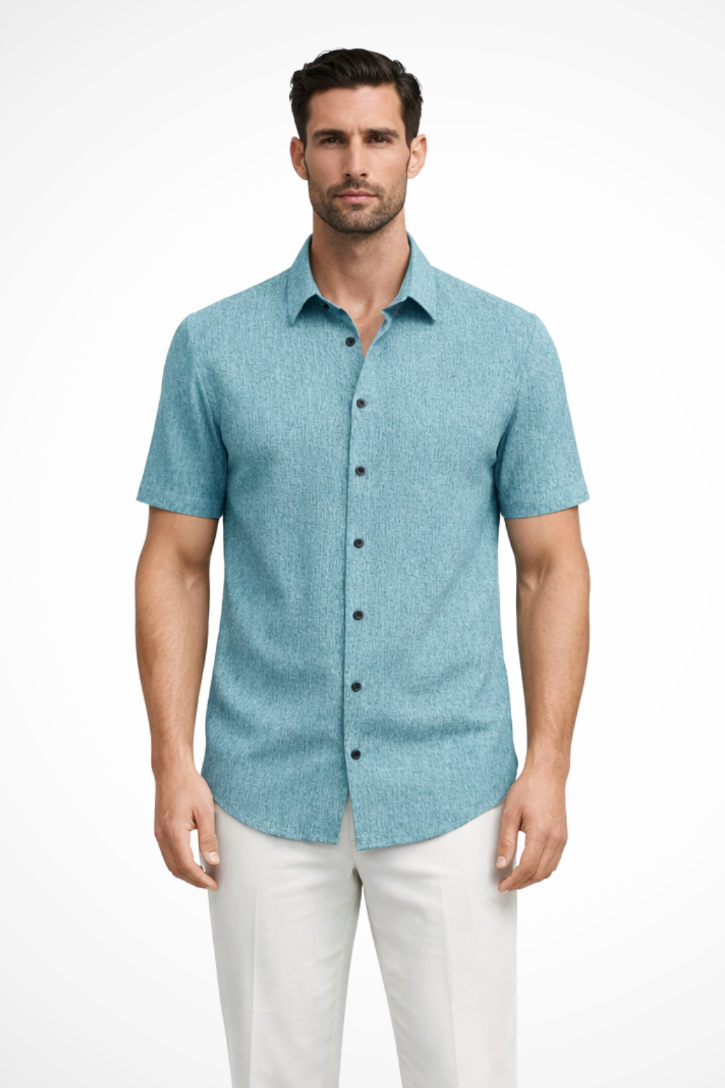 Cotton Short Sleeve Men's Shirt UK – Smart Casual & Holiday & Resort Wear