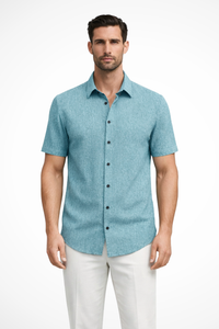 Cotton Short Sleeve Men's Shirt UK – Smart Casual & Holiday & Resort Wear