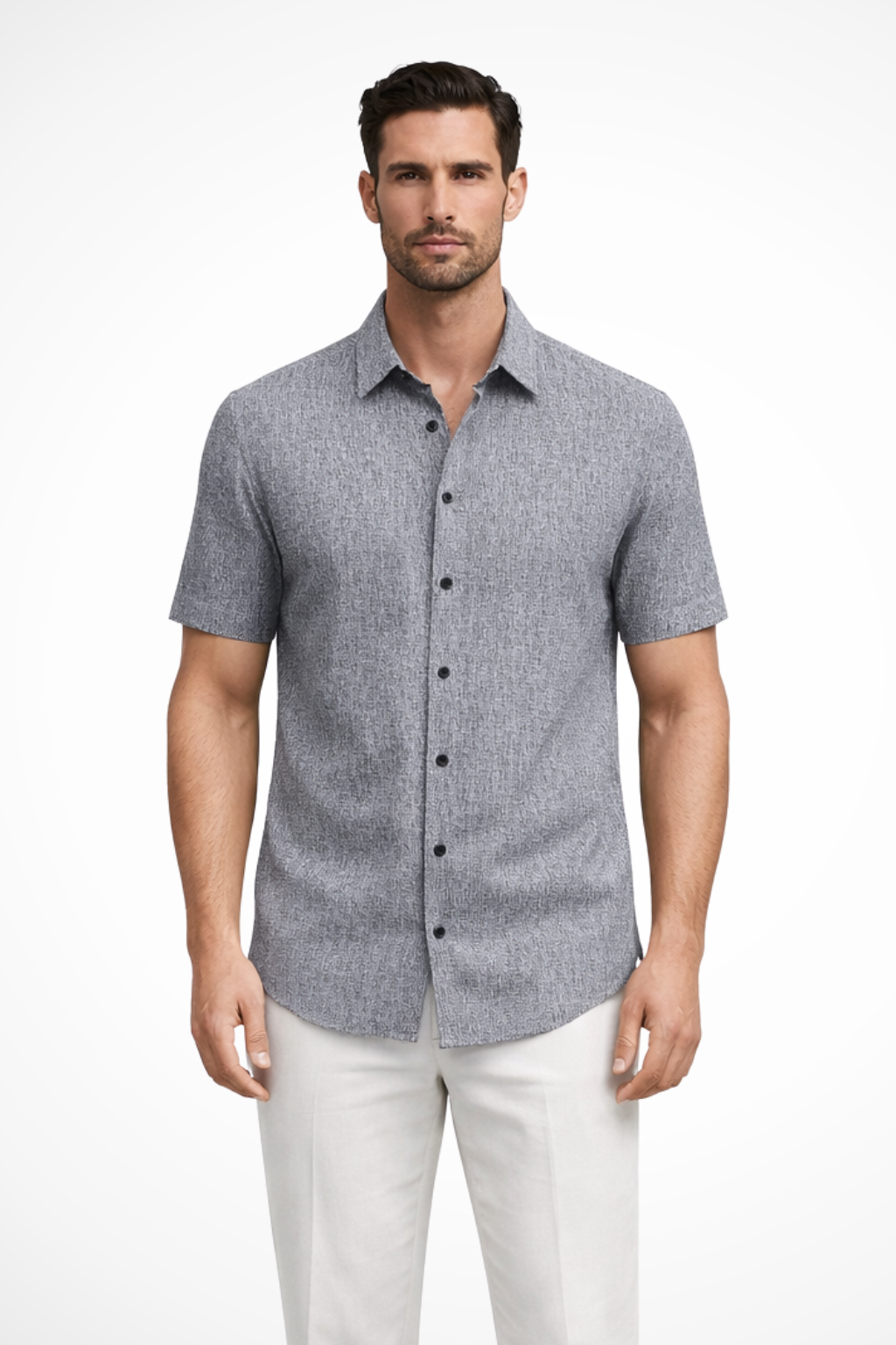 Cotton Short Sleeve Men's Shirt UK – Smart Casual & Holiday & Resort Wear