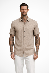 Cotton Short Sleeve Men's Shirt UK – Smart Casual & Holiday & Resort Wear