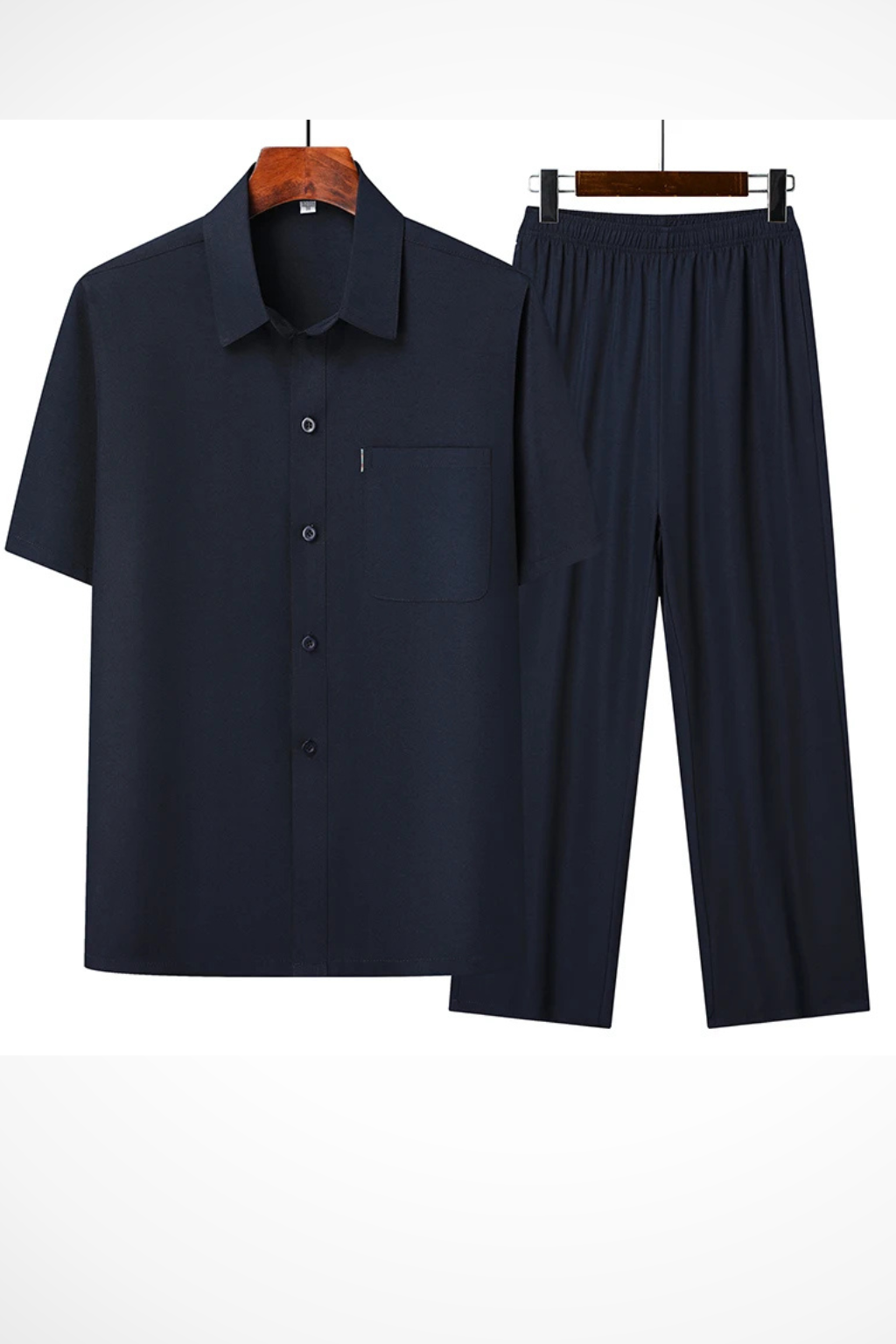 Short Sleeve Men's Shirt and Trousers Set UK – Smart Casual & Holiday & Resort Wear