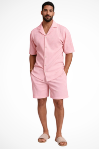 Short Sleeve Shirt And Shorts Men's Shirt UK – Smart Casual & Holiday & Resort Wear
