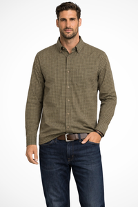 Cotton Blend Long Sleeve Men's Shirt UK – Smart Casual & Holiday & Resort Wear