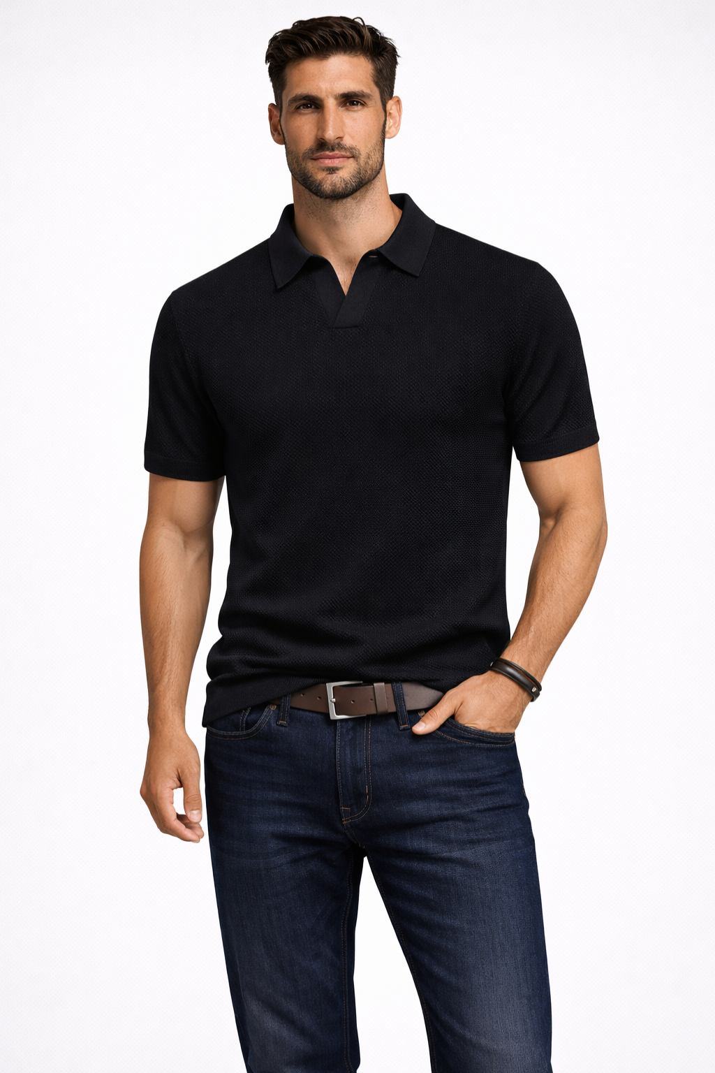 Knit Short Sleeve Men's Shirt UK – Smart Casual & Holiday & Resort Wear