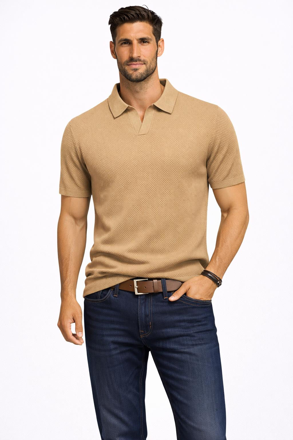 Knit Short Sleeve Men's Shirt UK – Smart Casual & Holiday & Resort Wear