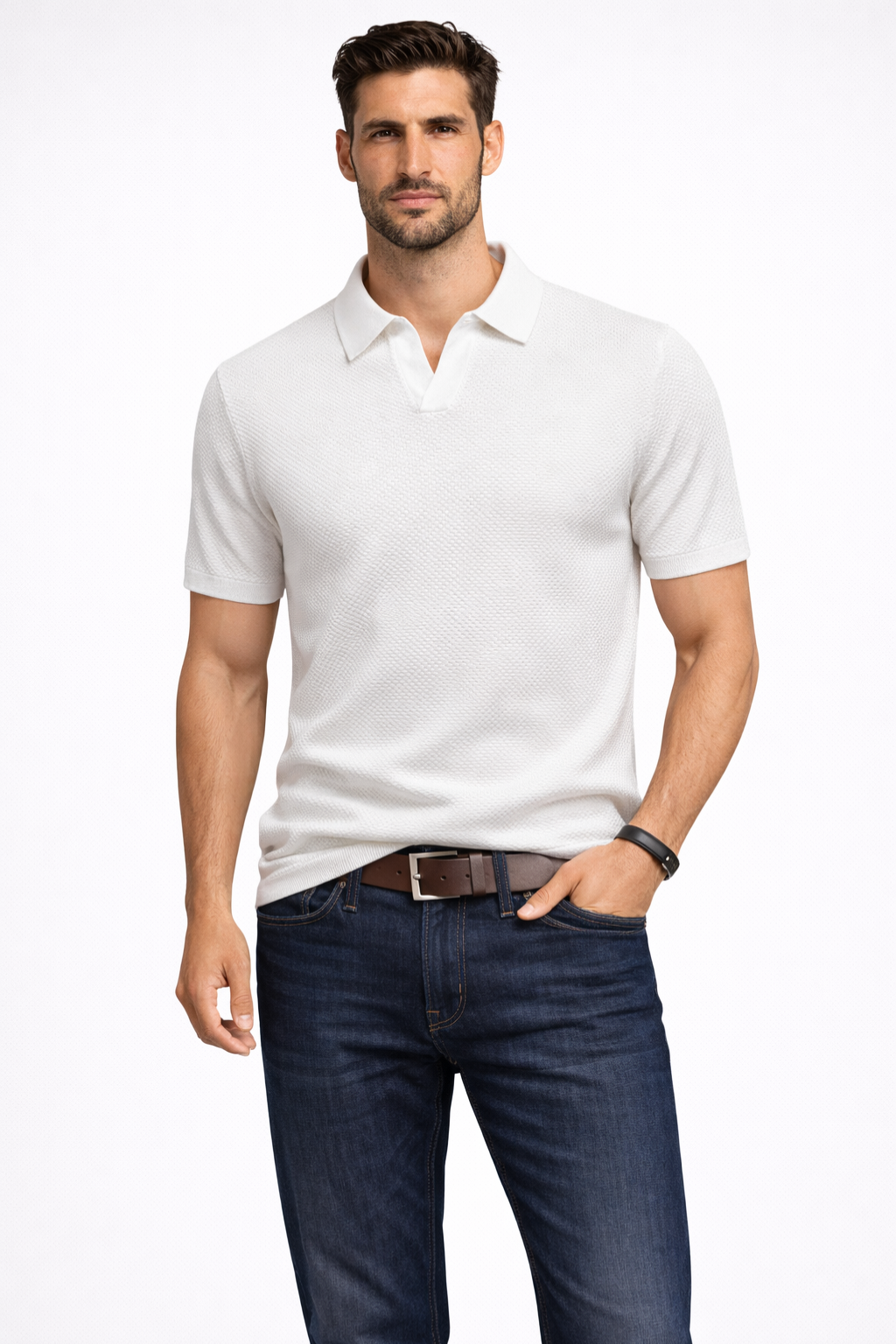 Knit Short Sleeve Men's Shirt UK – Smart Casual & Holiday & Resort Wear