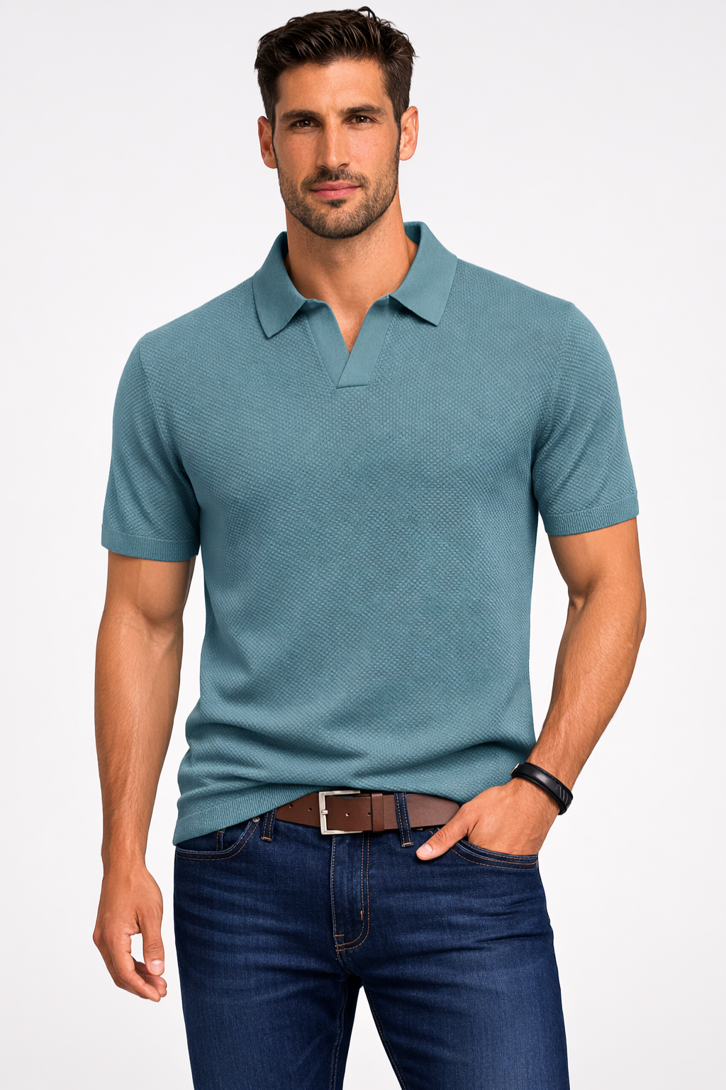 Knit Short Sleeve Men's Shirt UK – Smart Casual & Holiday & Resort Wear