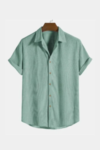Collared Short Sleeve Men's Shirt UK – Smart Casual & Holiday & Resort Wear