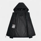 Men's Waterproof Windproof Jacket with Adjustable Hood for Outdoor Activities and Travel
