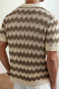 Knit Short Sleeve Men's Shirt UK – Smart Casual & Holiday & Resort Wear