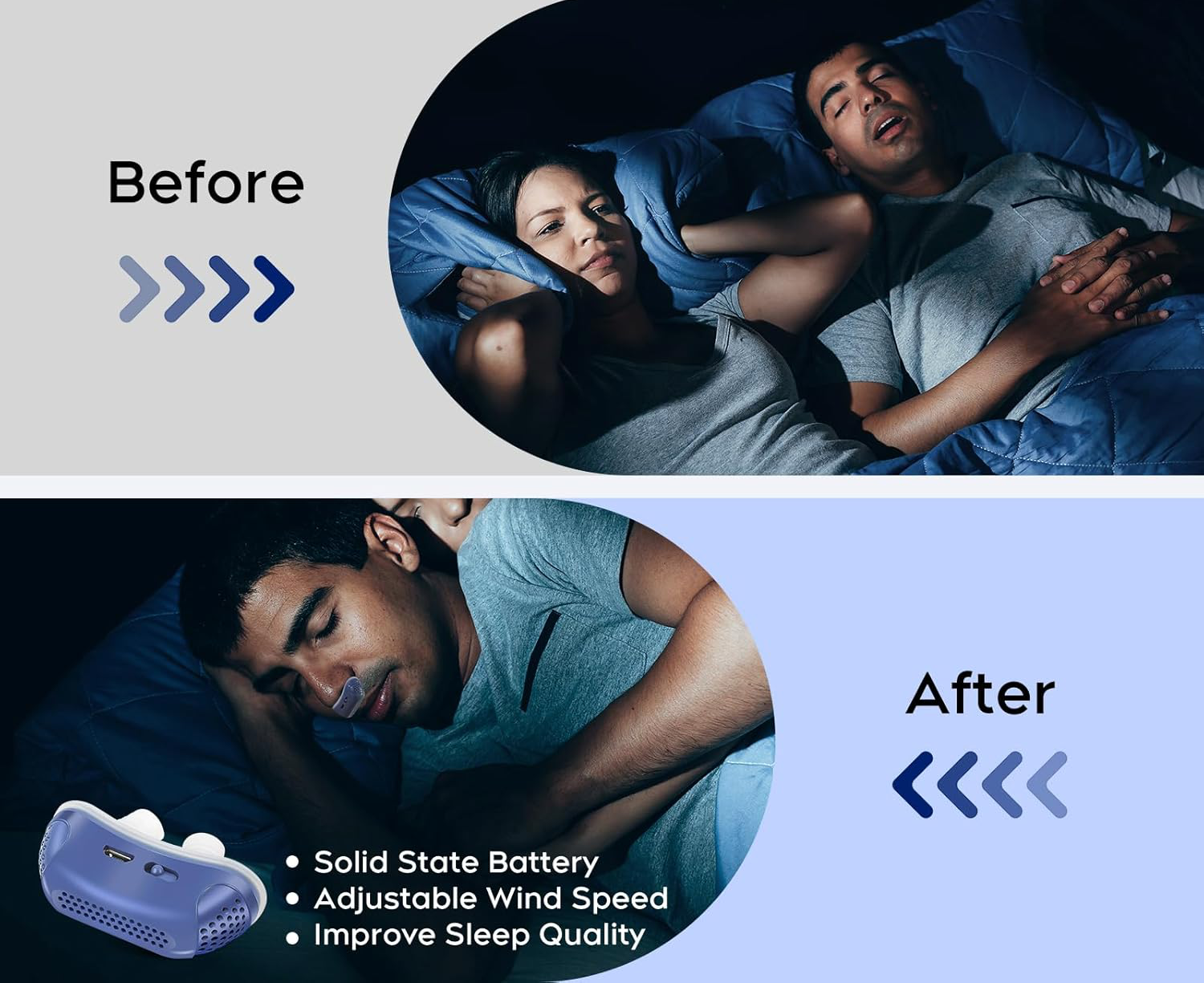 Micro CPAP Sleep Apnea Machine – Portable Travel Use, Anti Snoring Solution – Sleep, Travel