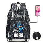 Minecraft Backpack for Kids - School Bag with Practical Pockets