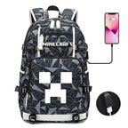 Minecraft Backpack for Kids - School Bag with Practical Pockets
