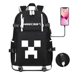Minecraft Backpack for Kids - School Bag with Practical Pockets