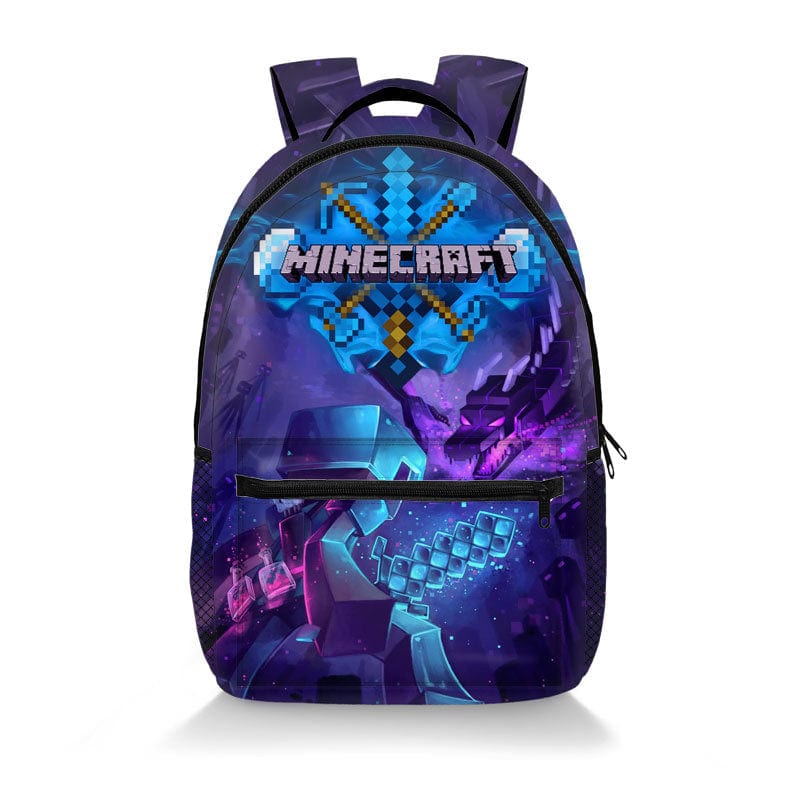 Minecraft School Backpack - Children's School Bag - Pixel Designs