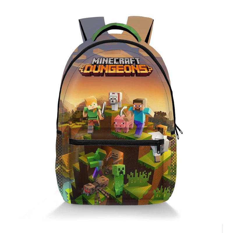 Minecraft School Backpack - Children's School Bag - Pixel Designs