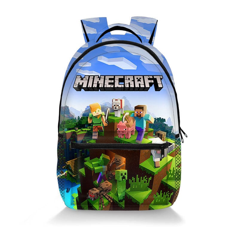Minecraft School Backpack - Children's School Bag - Pixel Designs