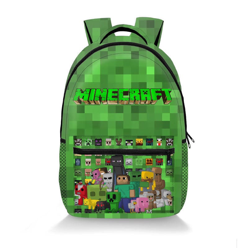 Minecraft School Backpack - Children's School Bag - Pixel Designs