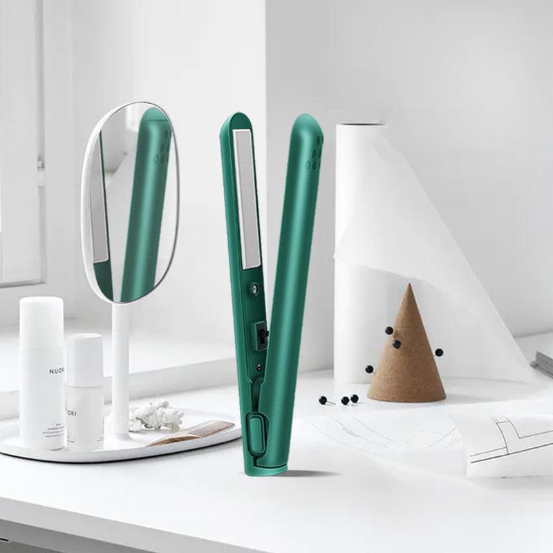 Mini 2-in-1 Curl and Straightening Iron with Ceramic Coating – Travel, Daily Use