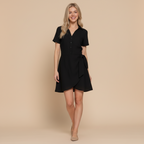 Mini Dress with Side Bow Detail - Chic Casual Wear for Women