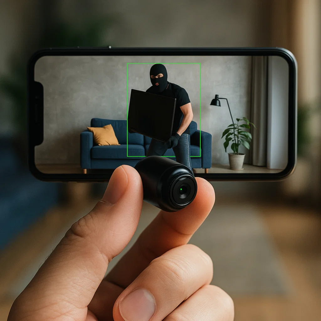 Mini Wireless Hidden Camera with Audio – Home Surveillance, Security Monitoring