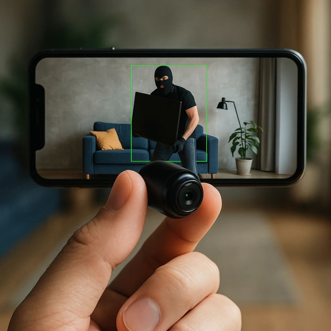 Mini Wireless Hidden Camera with Audio – Home Surveillance, Security Monitoring