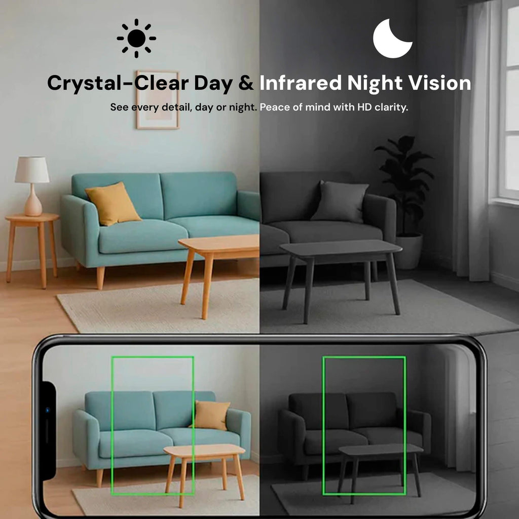 Mini Wireless Hidden Camera with Audio – Home Surveillance, Security Monitoring