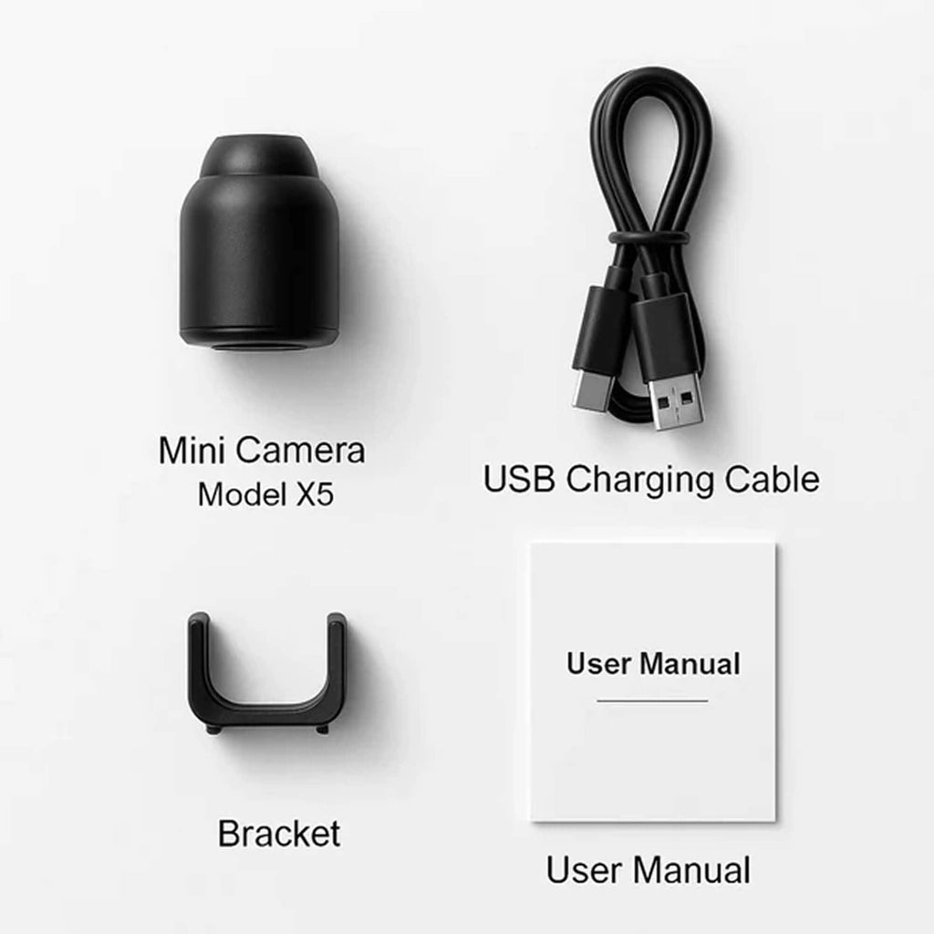 Mini Wireless Hidden Camera with Audio – Home Surveillance, Security Monitoring