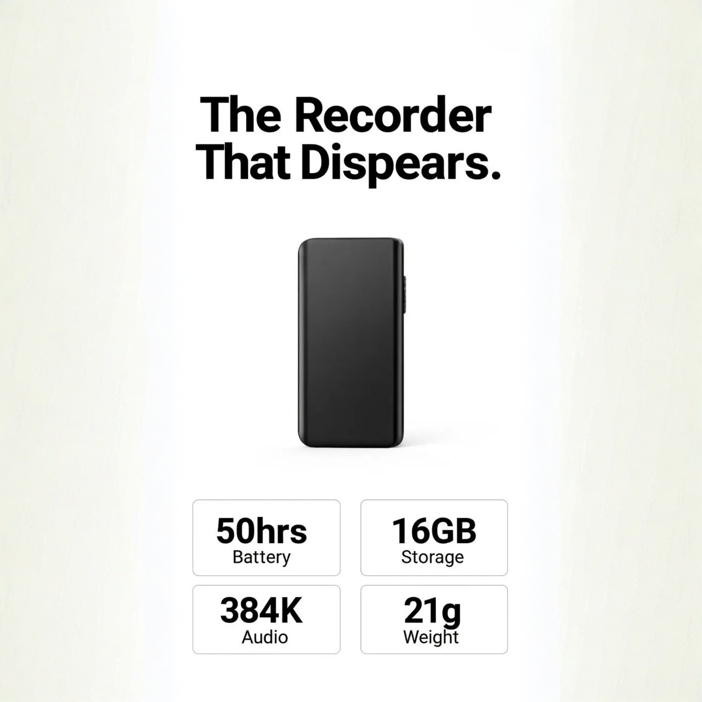 Miniature Voice Recorder – Small, Discreet, Voice Activation – Stealth Recording, Travel