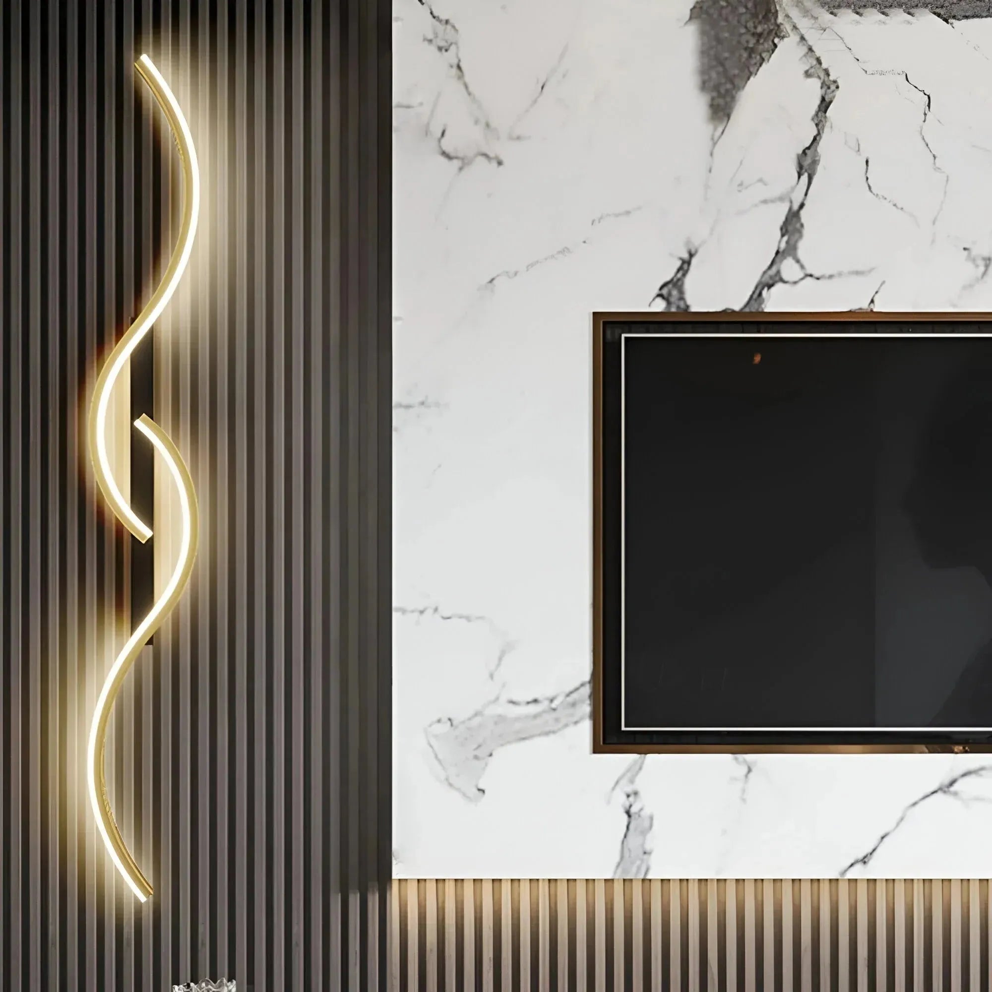 Modern Curved Wall Light for Interiors – Ambient Lighting, Living Space Design