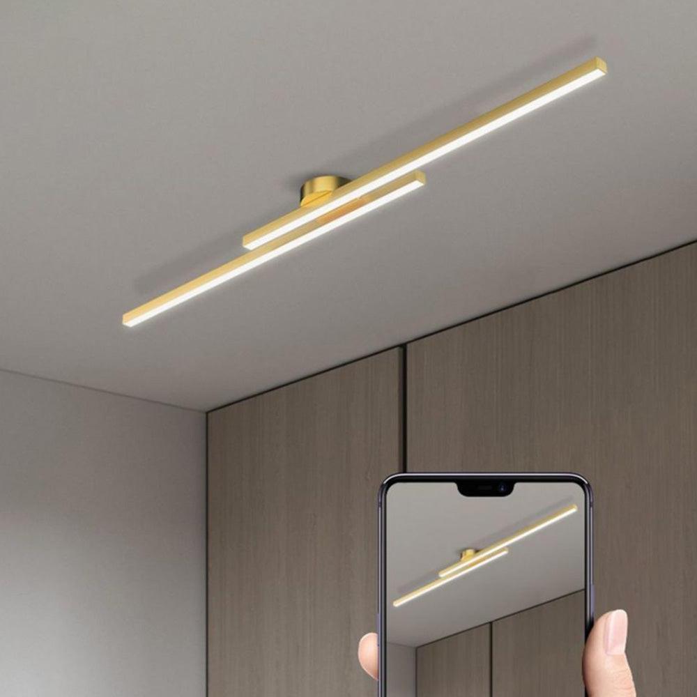Moderne Aluminium LED Deckenleuchte – Esszimmer, Wohnzimmer