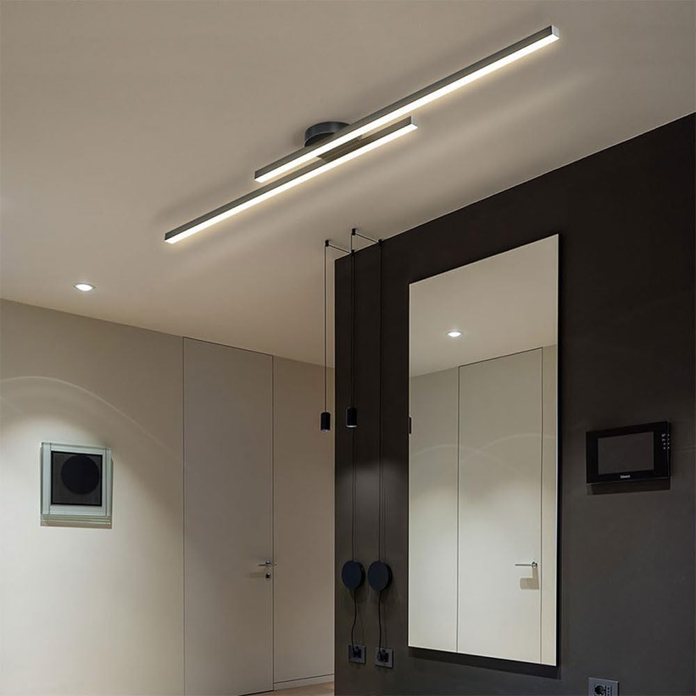 Moderne Aluminium LED Deckenleuchte – Esszimmer, Wohnzimmer