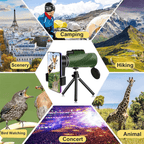 Monocular Ultra-Zoom HD Lens, Lightweight – Hiking, Birdwatching