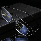 Multifocal Glasses with Anti-Glare & Blue Light Protection – Work, Travel