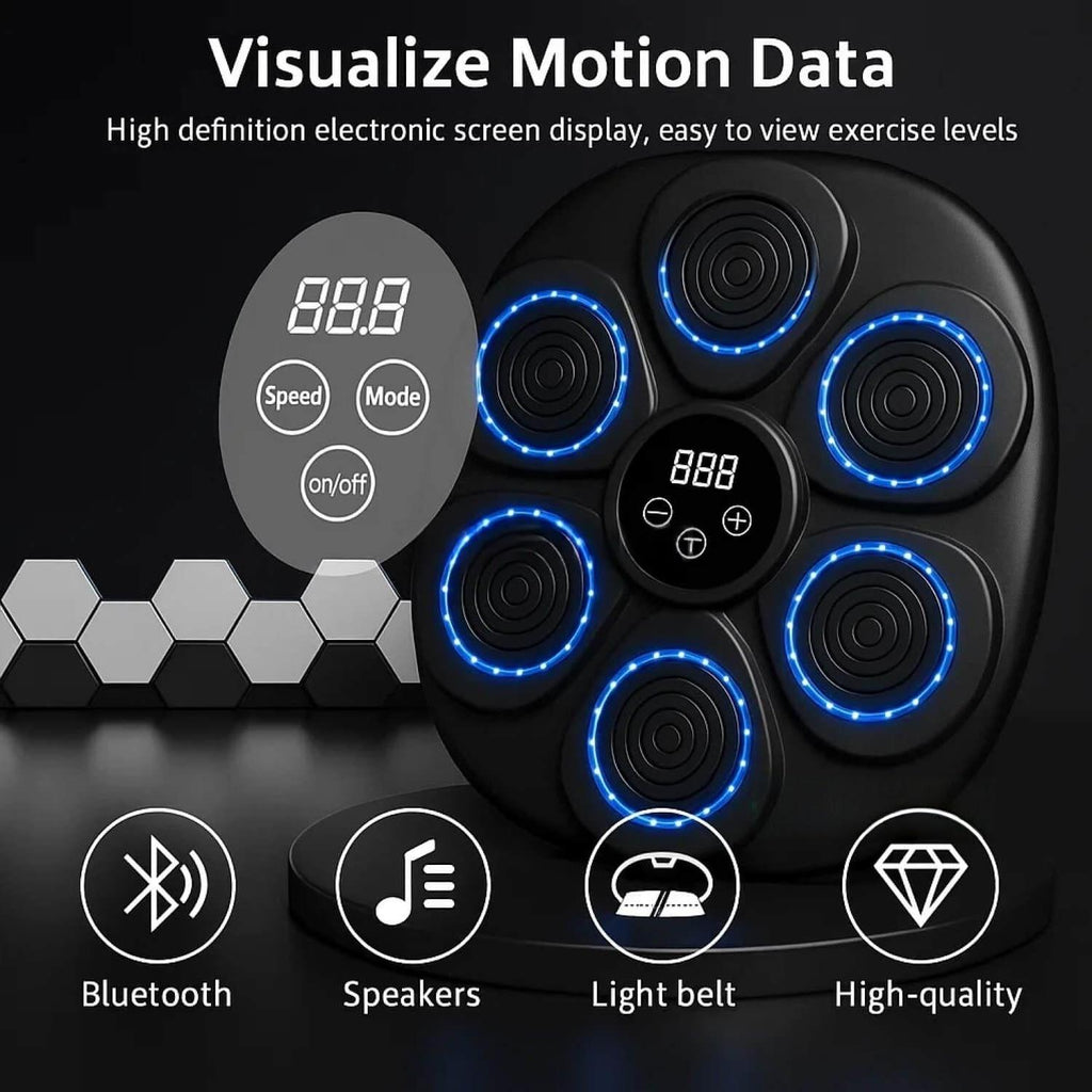 Music Boxing Pad with Targeting Features – Home Workout, Fitness Training