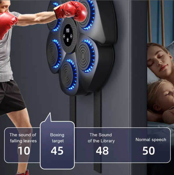 Music Boxing Pad with Targeting Features – Home Workout, Fitness Training