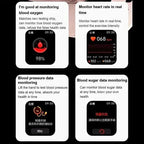 Non-Invasive Blood Glucose Smartwatch with Fitness Tracking – Health Monitoring, Daily Fitness