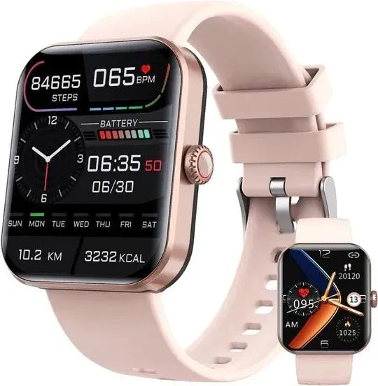Non-Invasive Blood Glucose Smartwatch with Fitness Tracking – Health Monitoring, Daily Fitness