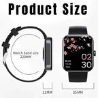 Non-Invasive Blood Glucose Smartwatch with Fitness Tracking – Health Monitoring, Daily Fitness